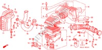 FILTRE A AIR(2) (DOHC VTEC) pour Honda CIVIC VTI 4 Portes 4 vitesses automatique 2000