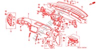 PANNEAU D'INSTRUMENT(LH) pour Honda CIVIC 1.6IES 4 Portes 4 vitesses automatique 2000