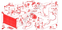 CLIMATISEUR (FLEXIBLES/TUYAUX)(LH) pour Honda CIVIC 1.6ES 4 Portes 4 vitesses automatique 2001
