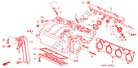 COLLECTEUR D'ADMISSION(2.0L) pour Honda CIVIC 2.0IVT 4 Portes 5 vitesses automatique 2004