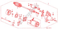 DEMARREUR(DENSO) (2) pour Honda CIVIC 1.6ES 4 Portes 4 vitesses automatique 2001