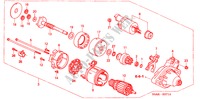 DEMARREUR(DENSO) (2.0L) pour Honda CIVIC 2.0IVT 4 Portes 5 vitesses automatique 2004