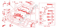 FAISCEAU DES FILS(LH) pour Honda CIVIC 1.6ES 4 Portes 4 vitesses automatique 2001