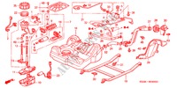 RESERVOIR A CARBURANT(1) pour Honda CIVIC 1.4I 4 Portes 5 vitesses manuelles 2001