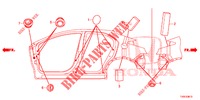 ANNEAU (LATERAL) pour Honda CIVIC 1.4 EXECUTIVE TUNER LESS 5 Portes 6 vitesses manuelles 2014