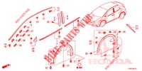 MOULAGE/PROTECTION pour Honda CIVIC 1.4 EXECUTIVE TUNER LESS 5 Portes 6 vitesses manuelles 2014