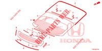 PARE BRISE ARRIERE pour Honda CIVIC 1.4 EXECUTIVE TUNER LESS 5 Portes 6 vitesses manuelles 2014