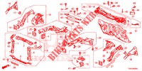 PAROI TRANSVERSALE AVANT/TABLEAU DE BORD pour Honda CIVIC 1.4 EXECUTIVE TUNER LESS 5 Portes 6 vitesses manuelles 2014