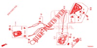SERRURES PORTES ARRIERE/POIGNEE EXTERNE pour Honda CIVIC 1.4 EXECUTIVE TUNER LESS 5 Portes 6 vitesses manuelles 2014