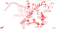 ARTICULATION AVANT pour Honda CIVIC DIESEL 1.6 EXECUTIVE EURO 6 5 Portes 6 vitesses manuelles 2015