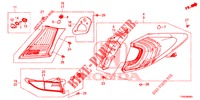 FEU ARRIERE/FEU D'IMMATRICULATION pour Honda CIVIC DIESEL 1.6 EXECUTIVE EURO 6 5 Portes 6 vitesses manuelles 2015