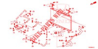 FLEXIBLE DE RADIATEUR/RESERVOIR DE RESERVE (DIESEL) pour Honda CIVIC DIESEL 1.6 EXECUTIVE EURO 6 5 Portes 6 vitesses manuelles 2015