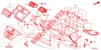 GARNITURE D'INSTRUMENT (COTE DE PASSAGER) (LH) pour Honda CIVIC DIESEL 1.6 EXECUTIVE EURO 6 5 Portes 6 vitesses manuelles 2015