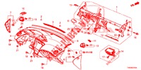PANNEAU D'INSTRUMENT (LH) pour Honda CIVIC DIESEL 1.6 EXECUTIVE EURO 6 5 Portes 6 vitesses manuelles 2015