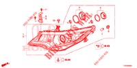 PROJECTEUR pour Honda CIVIC DIESEL 1.6 EXECUTIVE EURO 6 5 Portes 6 vitesses manuelles 2015