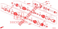 ARBRE PRIMAIRE AVANT/DEMI ARBRE (DIESEL) (1.6L) pour Honda CIVIC DIESEL 1.6 EXECUTIVE 5 Portes 6 vitesses manuelles 2013