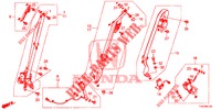 CEINTURES DE SECURITE pour Honda CIVIC DIESEL 1.6 EXECUTIVE 5 Portes 6 vitesses manuelles 2013