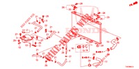 FLEXIBLE DE RADIATEUR/RESERVOIR DE RESERVE (DIESEL) (1.6L) pour Honda CIVIC DIESEL 1.6 EXECUTIVE 5 Portes 6 vitesses manuelles 2013