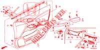 GARNITURE DE PORTE AVANT (LH) pour Honda CIVIC DIESEL 1.6 EXECUTIVE 5 Portes 6 vitesses manuelles 2013