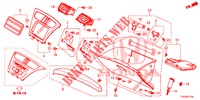 GARNITURE D'INSTRUMENT (COTE DE PASSAGER) (LH) pour Honda CIVIC DIESEL 1.6 EXECUTIVE 5 Portes 6 vitesses manuelles 2013