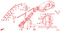 MOULAGE/PROTECTION pour Honda CIVIC DIESEL 1.6 EXECUTIVE 5 Portes 6 vitesses manuelles 2013