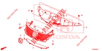 GRILLE AVANT pour Honda CIVIC 1.8 EXECUTIVE 5 Portes 6 vitesses manuelles 2015
