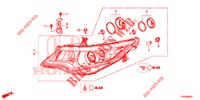 PROJECTEUR pour Honda CIVIC 1.8 EXECUTIVE 5 Portes 6 vitesses manuelles 2015