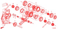 ARBRE PRINCIPAL pour Honda CIVIC 1.8 EXECUTIVE 5 Portes 6 vitesses manuelles 2012