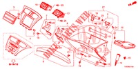 GARNITURE D'INSTRUMENT (COTE DE PASSAGER) (LH) pour Honda CIVIC 1.8 EXECUTIVE 5 Portes 6 vitesses manuelles 2012