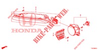 PHARE ANTIBROUILLARD / FEU D'ECLAIRAGE DE CONDUITE DE JOUR pour Honda CIVIC 1.8 EXECUTIVE 5 Portes 5 vitesses automatique 2013