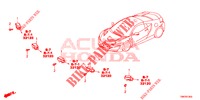 CAPTEUR LEVEE RAPIDE CAPOT pour Honda NSX 3.5 FIF 2 Portes DCT 2019