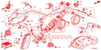 ANTENNE DE RADIO/HAUT PARLEUR (LH) pour Honda ACCORD TOURER 2.0 ELEGANCE 5 Portes 6 vitesses manuelles 2015