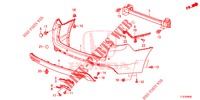 PARE CHOC ARRIERE pour Honda ACCORD TOURER 2.0 ELEGANCE 5 Portes 5 vitesses automatique 2015