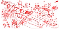 GARNITURE D'INSTRUMENT (COTE DE PASSAGER) (LH) pour Honda ACCORD TOURER 2.4 S 5 Portes 6 vitesses manuelles 2015