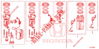 PIECES COURTES JEU DE RESERVOIRS DE CARBURANT pour Honda ACCORD TOURER 2.4 S 5 Portes 6 vitesses manuelles 2015