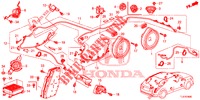 ANTENNE DE RADIO/HAUT PARLEUR (LH) pour Honda ACCORD TOURER 2.4 EXECUTIVE 5 Portes 5 vitesses automatique 2015