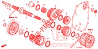 ARBRE SECONDAIRE pour Honda ACCORD TOURER 2.4 EXECUTIVE 5 Portes 5 vitesses automatique 2015