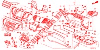 GARNITURE D'INSTRUMENT (COTE DE PASSAGER) (LH) pour Honda ACCORD TOURER DIESEL 2.2 COMFORT 5 Portes 6 vitesses manuelles 2015