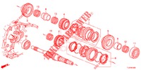 ARBRE PRINCIPAL (DIESEL) pour Honda ACCORD TOURER DIESEL 2.2 ELEGANCE 5 Portes 6 vitesses manuelles 2015