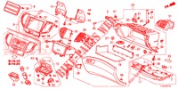 GARNITURE D'INSTRUMENT (COTE DE PASSAGER) (LH) pour Honda ACCORD TOURER DIESEL 2.2 ELEGANCE 5 Portes 6 vitesses manuelles 2015