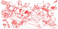 GARNITURE D'INSTRUMENT (COTE DE PASSAGER) (LH) pour Honda ACCORD TOURER DIESEL 2.2 ELEGANCE PACK 5 Portes 5 vitesses automatique 2015