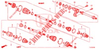 ARBRE PRIMAIRE AVANT/DEMI ARBRE (2.0L) pour Honda ACCORD TOURER 2.0 COMFORT 5 Portes 6 vitesses manuelles 2014