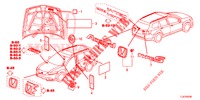 EMBLEMES/ETIQUETTES DE PRECAUTIONS pour Honda ACCORD TOURER 2.0 COMFORT 5 Portes 6 vitesses manuelles 2014