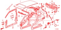 PANNEAUX EXTERIEURS/PANNEAU ARRIERE pour Honda ACCORD TOURER 2.0 COMFORT 5 Portes 6 vitesses manuelles 2014