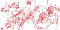 SERRURES DE PORTE AVANT/POIGNEE EXTERNE pour Honda ACCORD TOURER 2.0 COMFORT 5 Portes 6 vitesses manuelles 2014