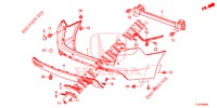 PARE CHOC ARRIERE pour Honda ACCORD TOURER 2.0 ELEGANCE 5 Portes 6 vitesses manuelles 2014