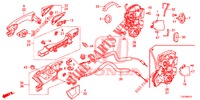 SERRURES PORTES ARRIERE/POIGNEE EXTERNE pour Honda ACCORD TOURER 2.0 ELEGANCE 5 Portes 6 vitesses manuelles 2014