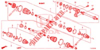 ARBRE PRIMAIRE AVANT/DEMI ARBRE (2.0L) pour Honda ACCORD TOURER 2.0 S 5 Portes 5 vitesses automatique 2014