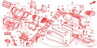GARNITURE D'INSTRUMENT (COTE DE PASSAGER) (LH) pour Honda ACCORD TOURER 2.0 S 5 Portes 5 vitesses automatique 2014