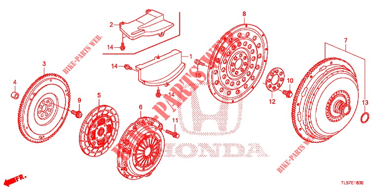 EMBRAYAGE/CONVERTISSEUR DE COUPLE pour Honda ACCORD TOURER 2.0 S 5 Portes 5 vitesses automatique 2014